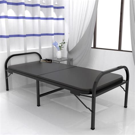 Ps Parvesh Smart Metal Single Layer Folding Mattress Bed With Anti Skid ...