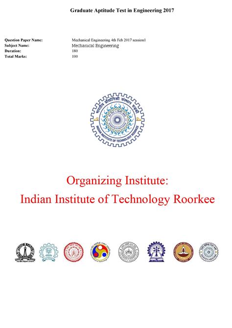 ME1-2017 - Mechanical - Subject Name: Graduate Aptitude Test in ...