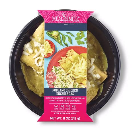 Meal Simple by H-E-B Poblano Chicken Enchiladas Bowl - Shop Entrees ...