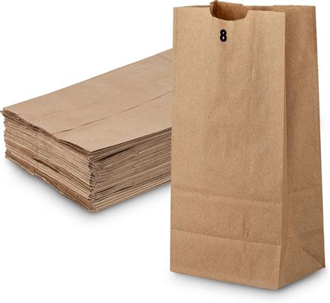 Amazon.com: 500 Pcs Brown Paper Lunch Bags 4 Lb Capacity | Bulk ...