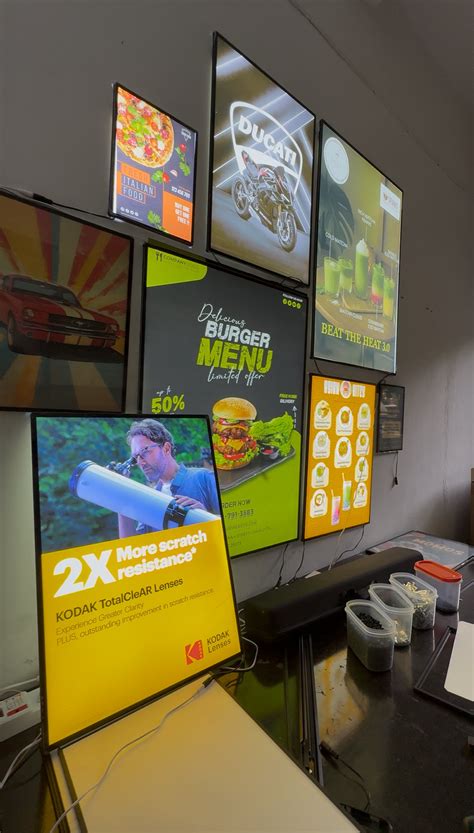 Ultra Slim Advertising Lightbox A2 – Glogo