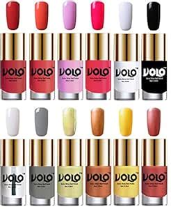 Buy Volo Super Shine Nail Polish Set of 12 Vibrant Shades (Coral ...