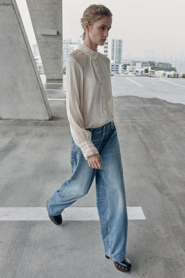 Z1975 LOOSE BAGGY JEANS - Mid-blue | ZARA India