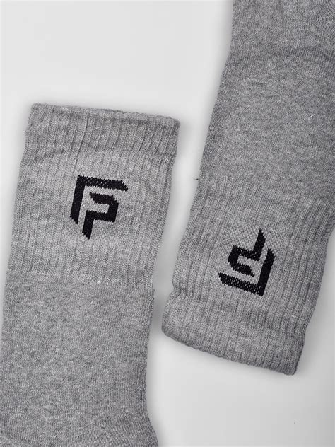 Anti-Odour & Bamboo Organic Cotton Men Sports Socks, Grey - Pack of 2 ...