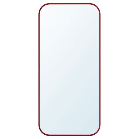 LINDBYN mirror, red, 28x60 cm (11x235/8") - IKEA