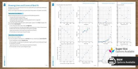 Science Drawing Line of Best Fit Worksheet | Beyond