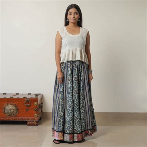 Shop Bagru Prints Skirts – Authentic Handcrafted | iTokri