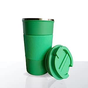 Buy YELONA Light Green 510 ML Insulated Stainless Steel Coffee Tea ...