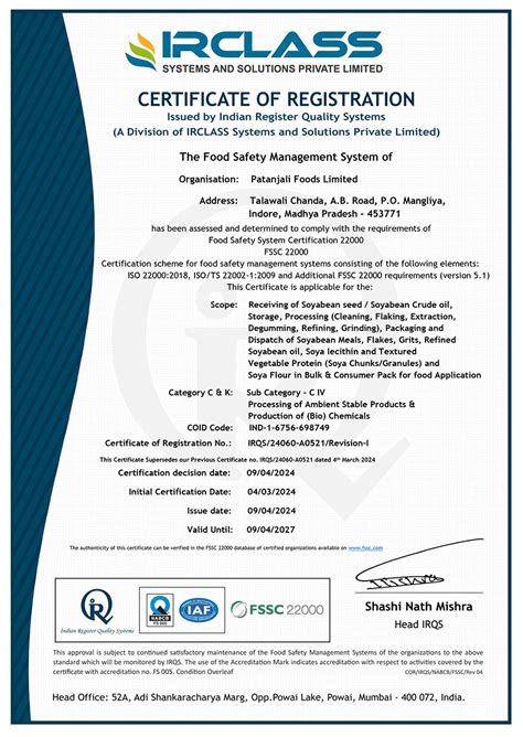 Quality & Safety | Patanjali Foods