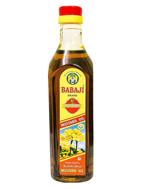 Babaji Brand Kachi Ghani Premium Mustard Oil - 1 Liter : Amazon.in ...