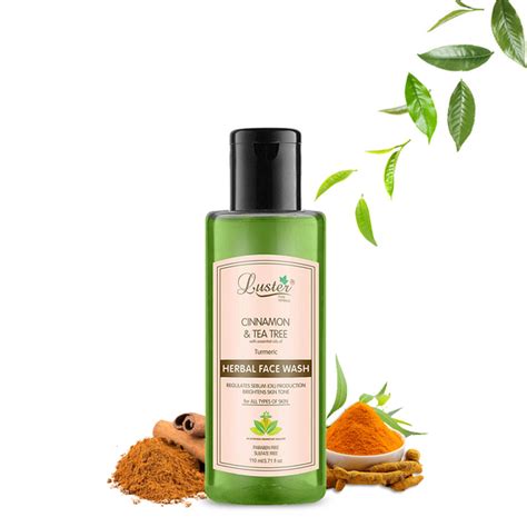 Luster Cinnamon | Tea Tress | Turmeric | Herbal Face Wash – Luster ...