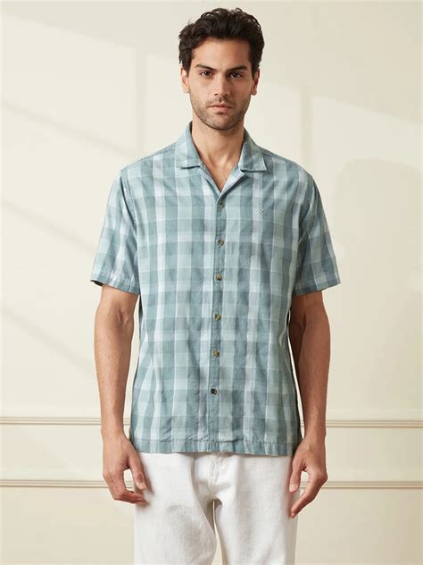 Casual Corduroy Resort Fit Shirt | Green – Wrogn