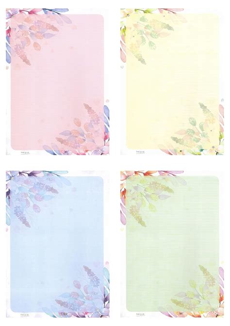 Alvika - Pack of - 40 Design - 006 A4 Size 140 GSM One Side Ruled ...