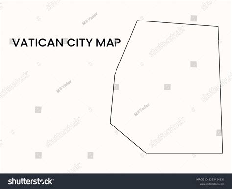 Map Vatican City Outline Map Vatican Stock Vector (Royalty Free) 2225414133 | Shutterstock