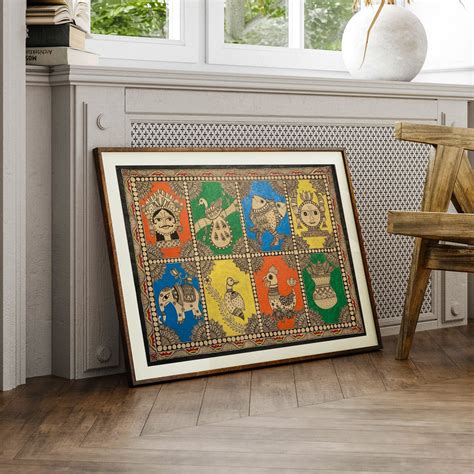 Mix of Madhubani, Madhubani Art, Madhubani Painting – Dessine Art