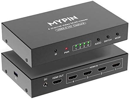 MYPIN USB3.0 HDMI Video Capture Card, 4-Channel 1080P@60fps HDMI Game ...