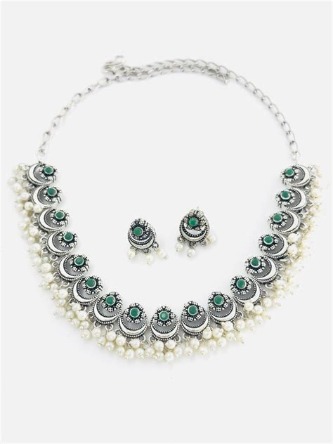 Green Antique Necklace set – Astikya