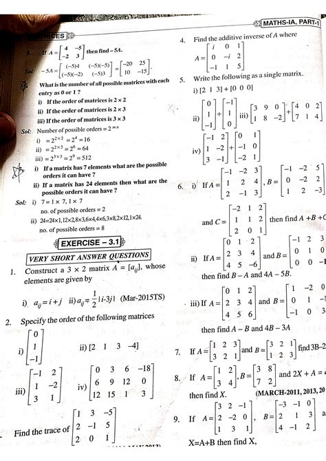 Image result for Math Grade 12 Matrices