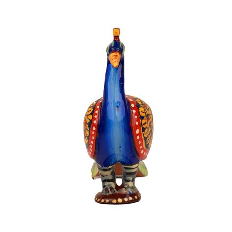 Giri - Peacock Statue | Painted Peacock | Wooden Peacock — Giri Trading ...