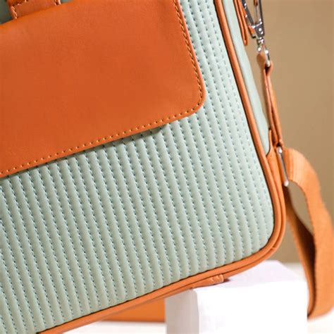 La Fusion Vegan Leather Laptop Organiser Bag 14" x 10" Online - Premium ...