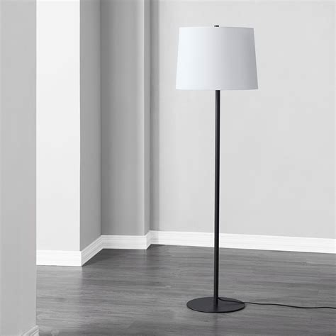 Tall Floor Lamp with Tapered Drum Shade - 61.75" - Matte Black ...