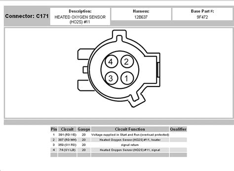 Image result for Ford O2 Sensor Wiring Diagram