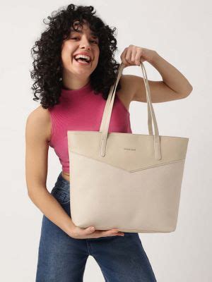 Buy Fastrack Beige Casual Tote Bag with Laptop Sleeves That Holds Upto ...