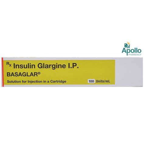Basaglar 100 Units/ml Cartridge 3 ml | Uses, Side Effects, Price ...