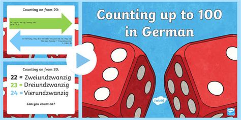 Counting up to One Hundred | German Maths Resources - Twinkl