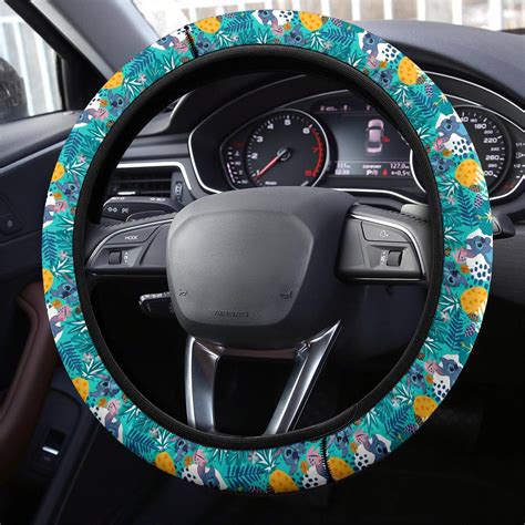 Stitch Steering Wheel Cover | Stitch And Angel Wheel Cover Designed ...