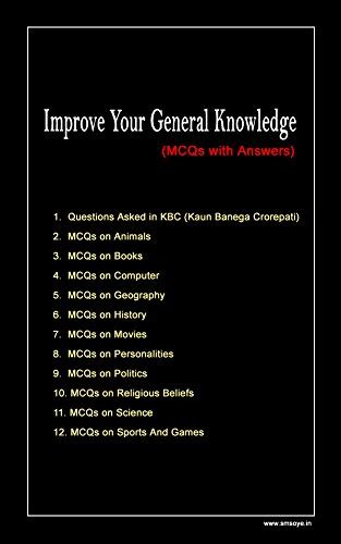 Improve Your General Knowledge: MCQs of KBC and on topics like Animals ...