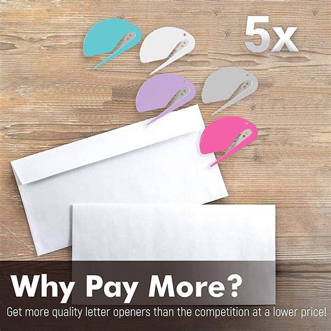 Buy Letter Openers Envelope Slitters, Plastic with Blade Paper Knife ...