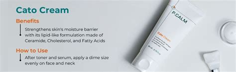 P.Calm Cato Cream 10ml – Calming & Hydrating Face Cream for Sensitive ...