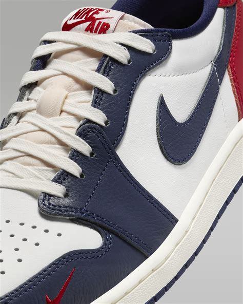 Air Jordan 1 Retro Low 'Gym Red & Midnight Navy' Men's Shoes. Nike ID