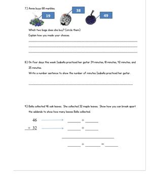 4th Grade Go Math Chapter 2 Test PDF 的图像结果