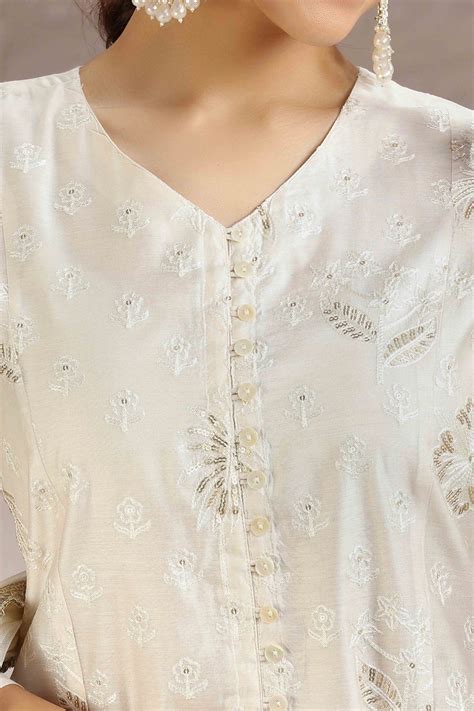 Buy Chanderi Kurta Sets for Women – Cotton Culture