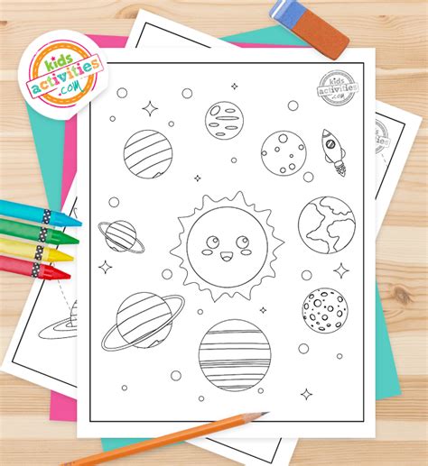 Planets Coloring Pages 的图像结果