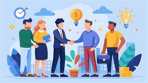 Investment deal between venture capitalists and startup founders ...