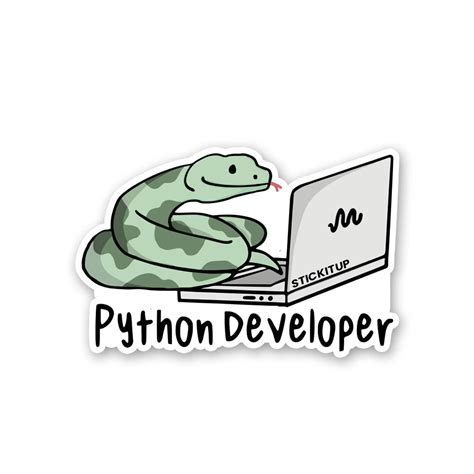 Buy Python Developer Sticker Online | Premium Waterproof Vinyl | STICK ...