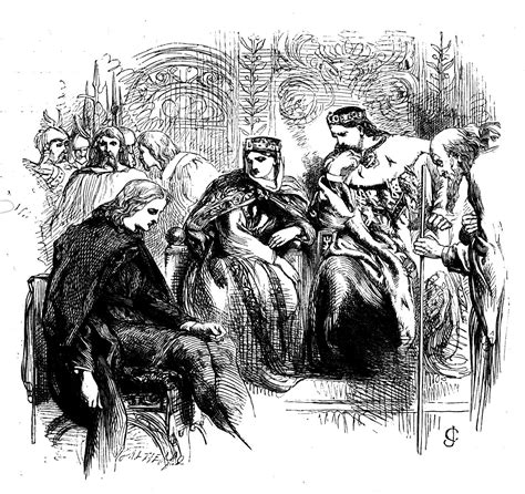 Hamlet, Gertrude, Claudius and Polonius | Victorian Illustrated ...
