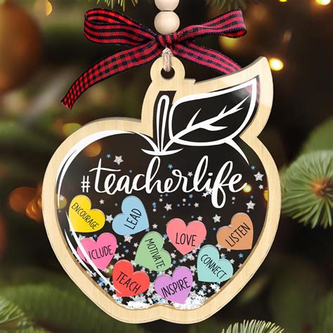 Amazon.com: SUCHAGIFT Teacher Ornaments - Teachers Christmas Ornaments ...