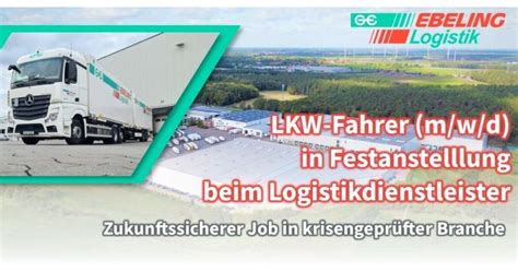 Lkw Fahrer Stellenangebot - Deutschland - Georg Ebeling Spedition GmbH ...