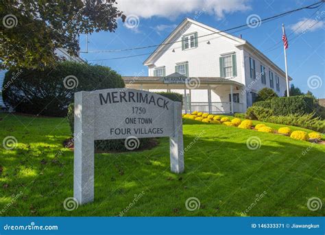 Merrimack Town Hall in Merrimack New Hampshire, USA Editorial Photo ...