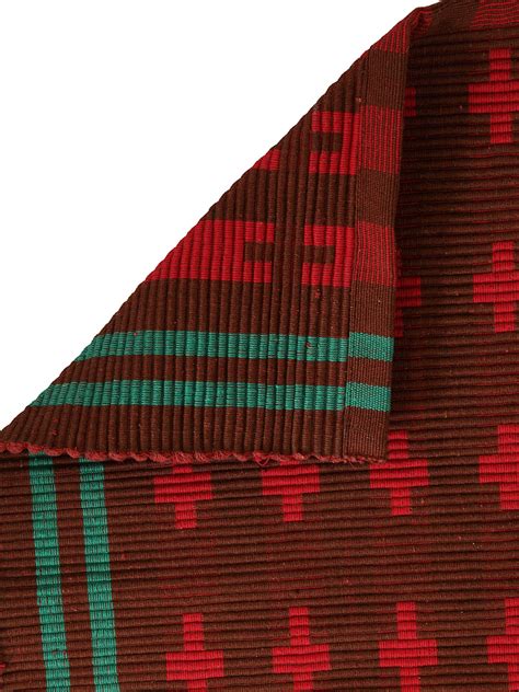 Klotthe Red Geometric Cotton Anti-Skid Rugs – KLOTTHE®