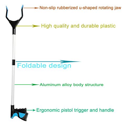 Adusa Reacher Grabber Pick up Tool,32 Foldable India | Ubuy