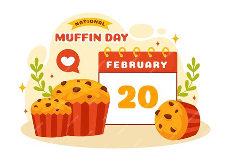 Premium Vector | National muffin day vector illustration with chocolate ...