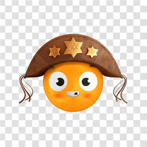 Emoji 3D Cangaceiro Reação Fofura Festa Junina São João Com Fundo Transparente Copiar | PNG ...
