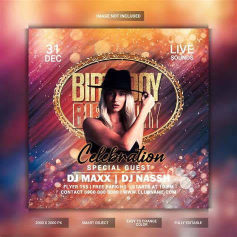 Page 3 | Birthday party venue flyer template Images - Free Download on ...