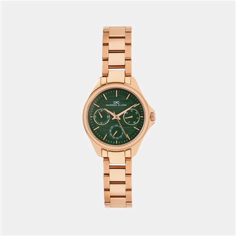 Darren Clark Women Quartz Green Dial Analog Metal Watch 2012C-M0314 ...