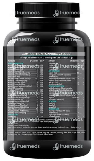 Muscleblaze Mb Vite Daily Multivitamin Tablet 60 - Uses, Side Effects ...